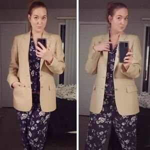 Nordstrom Indigo Floral PJ Set L